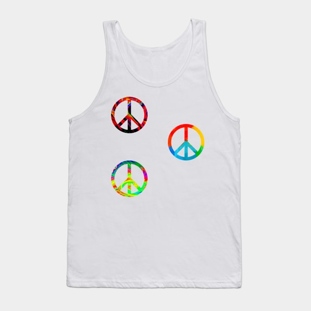 Peace Sign Sticker Pack Tank Top by lolosenese